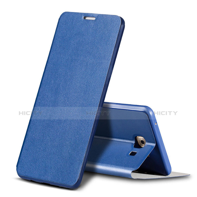 Handytasche Stand Schutzhülle Leder für Samsung Galaxy C9 Pro C9000 Blau Plus