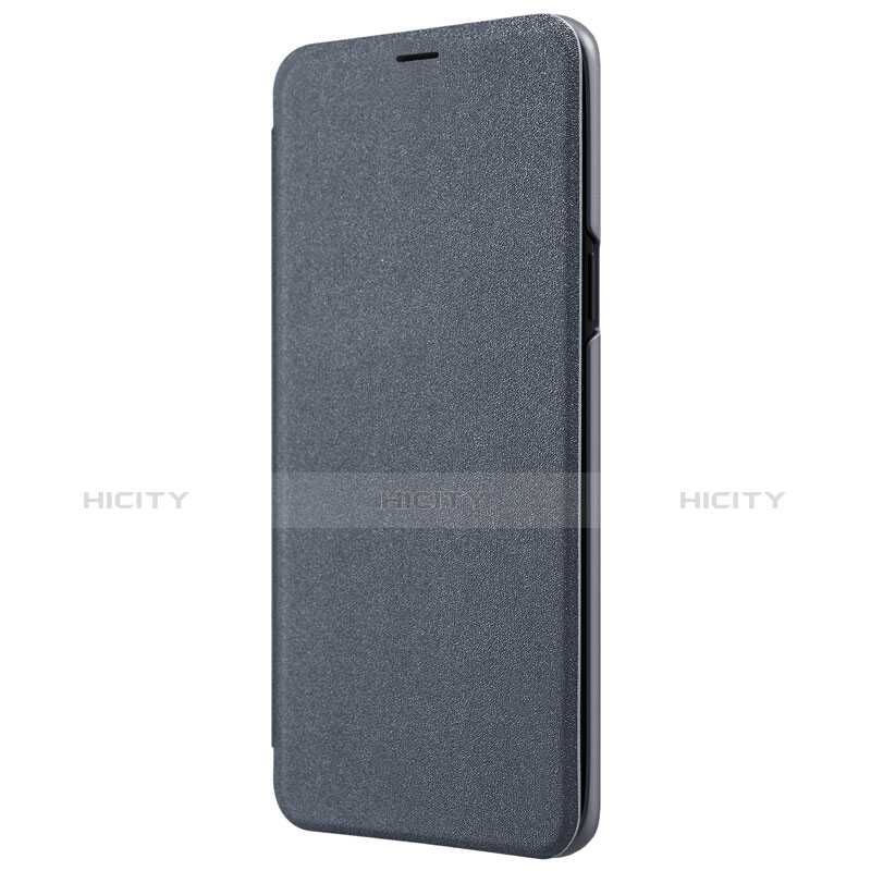 Handytasche Stand Schutzhülle Leder für Samsung Galaxy S9 Plus Schwarz groß