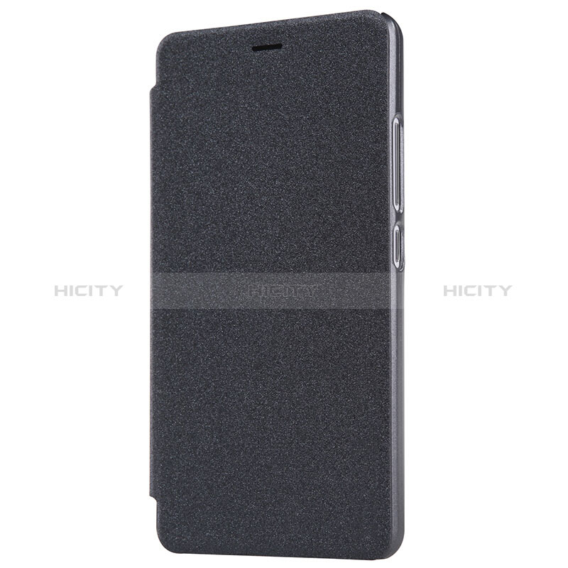 Handytasche Stand Schutzhülle Leder für Xiaomi Redmi Note 2 Schwarz groß