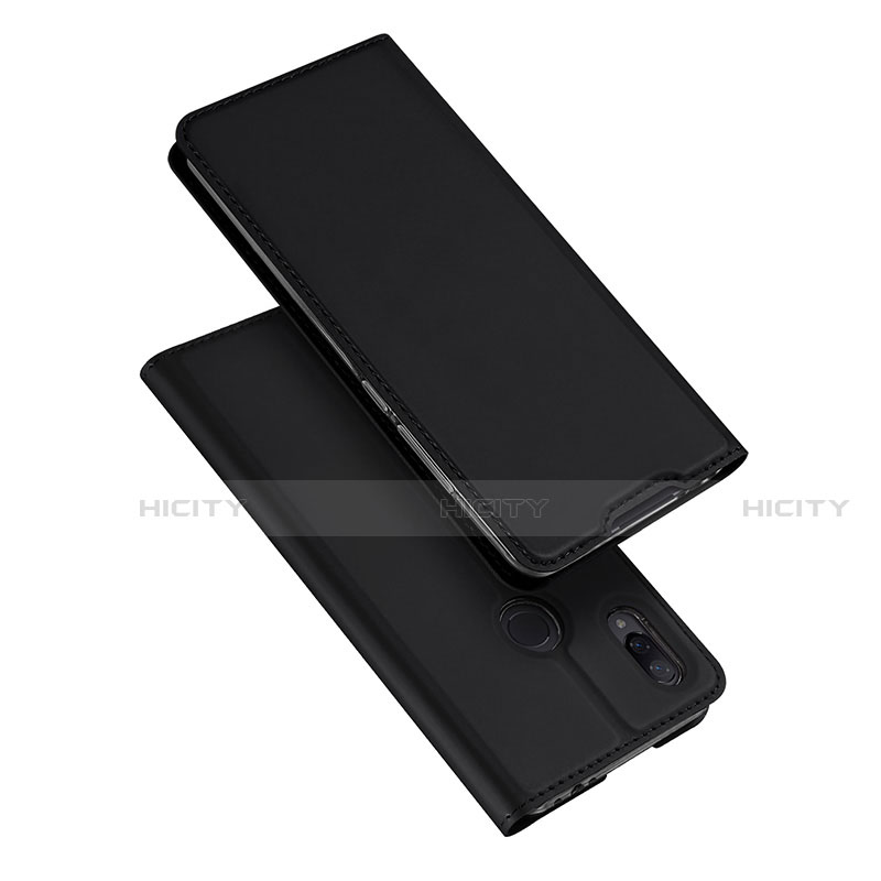 Handytasche Stand Schutzhülle Leder für Xiaomi Redmi Note 7 Pro Schwarz Plus