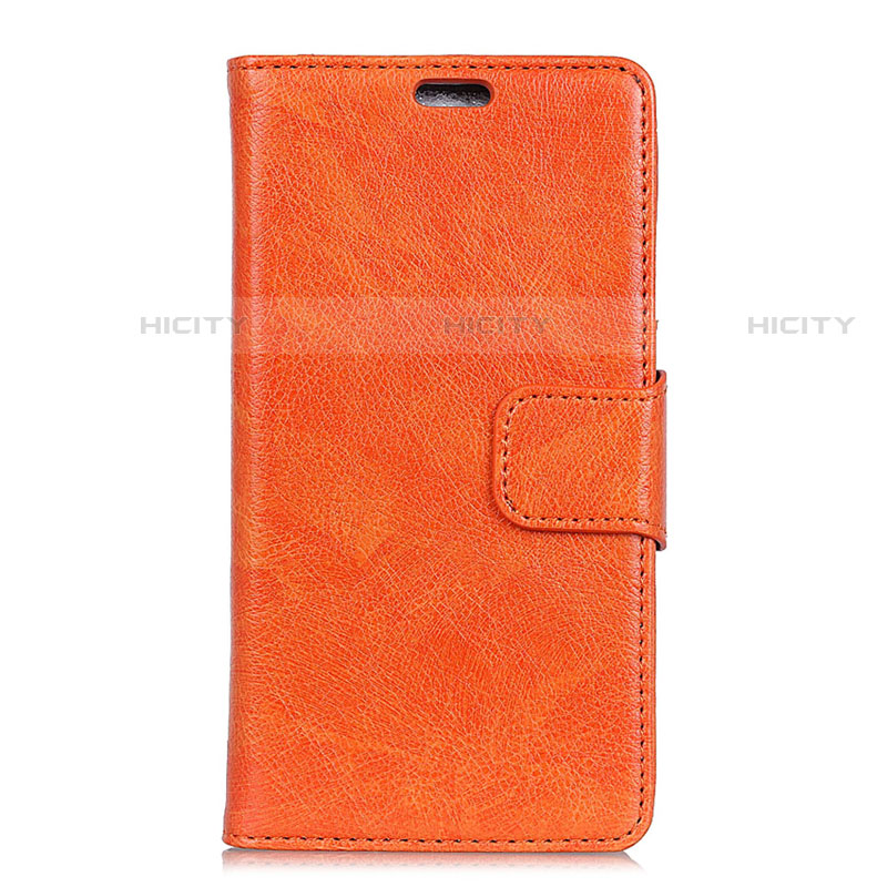 Handytasche Stand Schutzhülle Leder Hülle für HTC Desire 12S Orange
