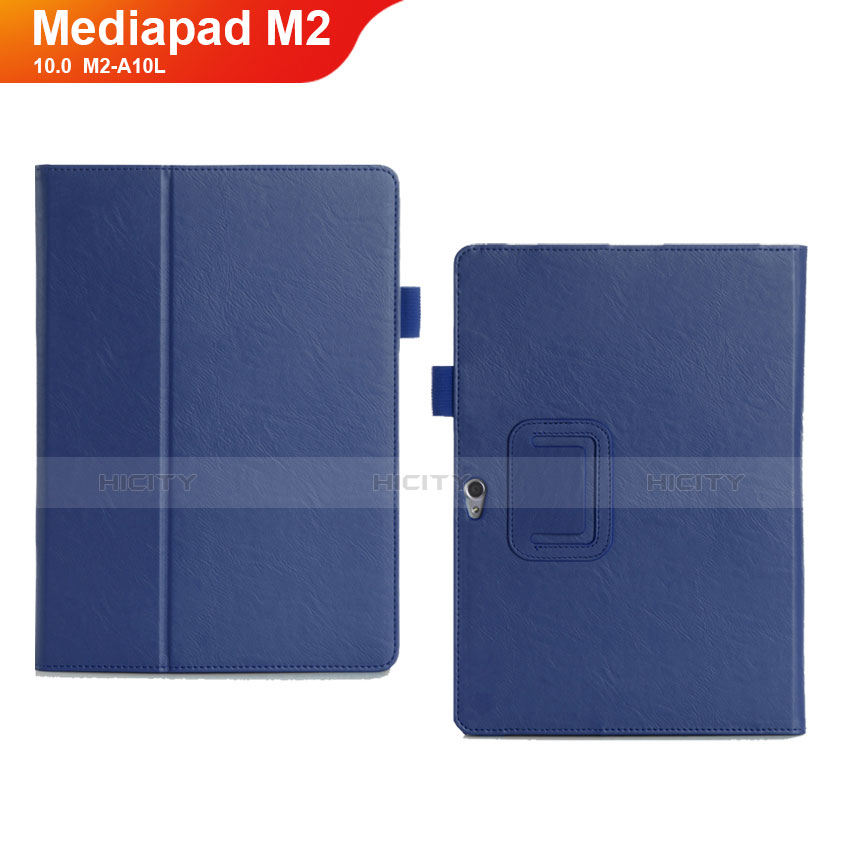 Handytasche Stand Schutzhülle Leder Hülle für Huawei MediaPad M2 10.0 M2-A10L Blau Plus