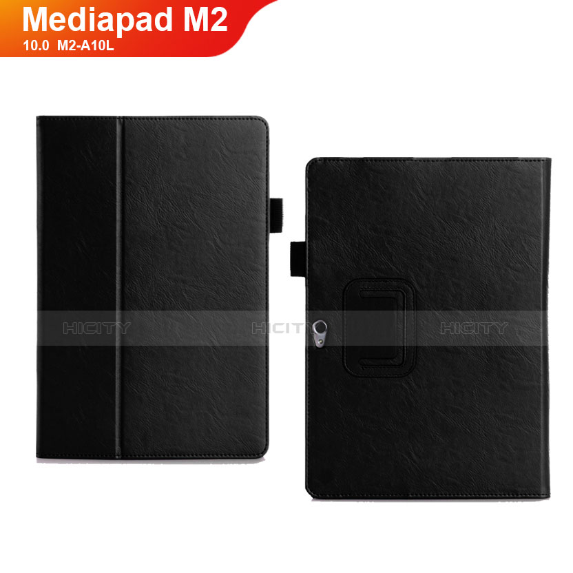 Handytasche Stand Schutzhülle Leder Hülle für Huawei MediaPad M2 10.0 M2-A10L Schwarz