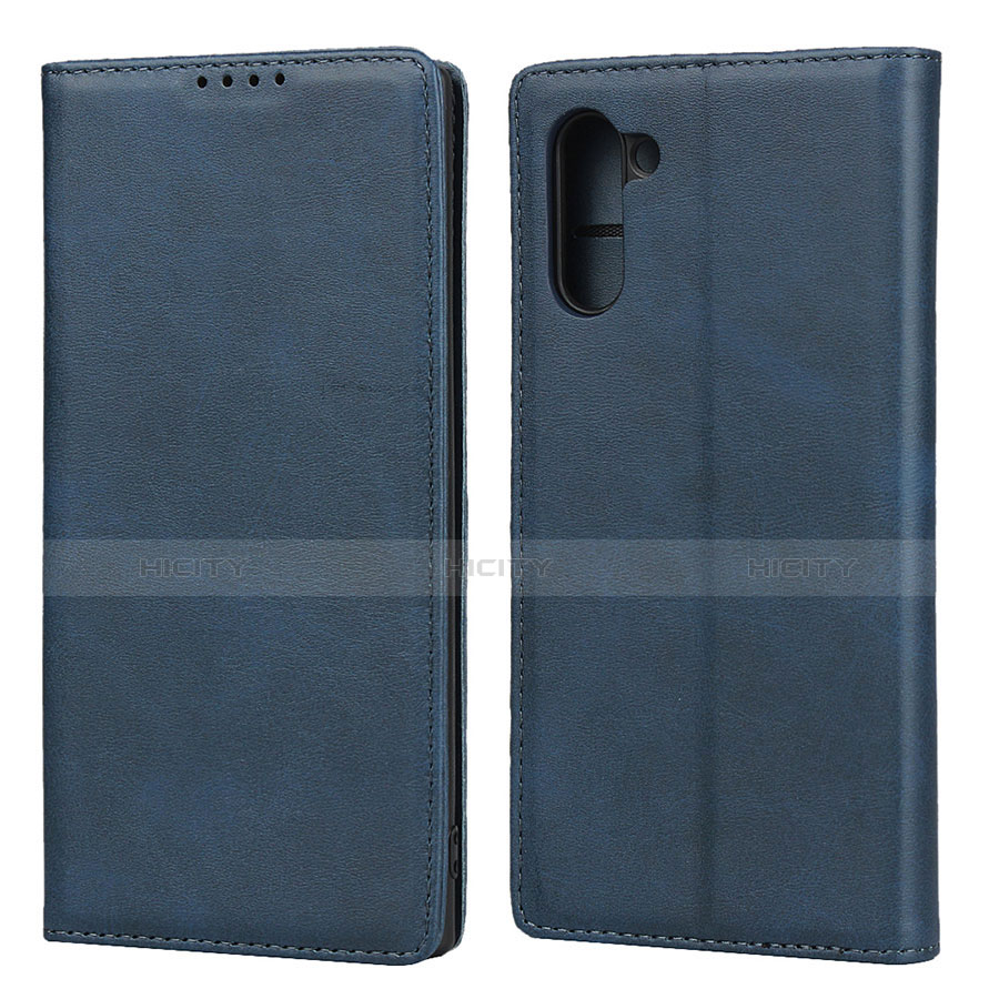 Handytasche Stand Schutzhülle Leder Hülle für Samsung Galaxy Note 10 Blau Plus