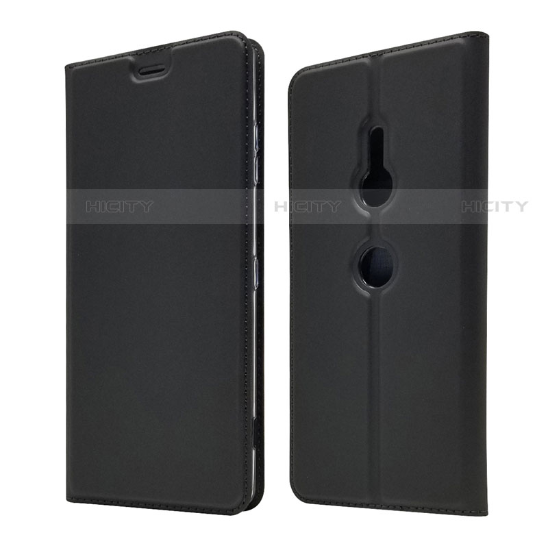 Handytasche Stand Schutzhülle Leder Hülle für Sony Xperia XZ3 Schwarz