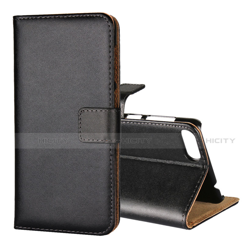 Handytasche Stand Schutzhülle Leder Hülle L01 für Asus Zenfone 4 Max ZC554KL Schwarz