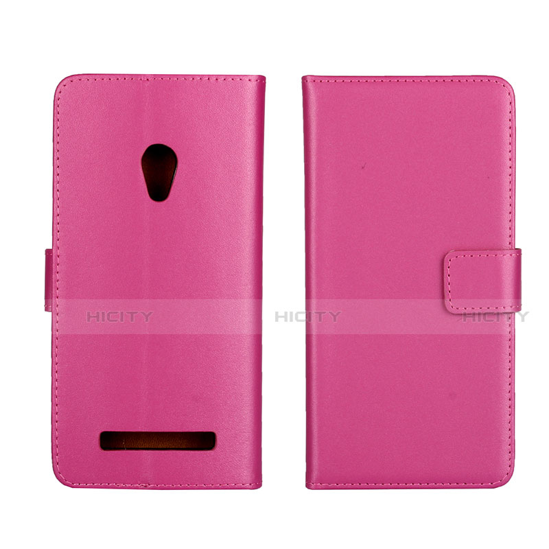 Handytasche Stand Schutzhülle Leder Hülle L01 für Asus Zenfone 5 Pink