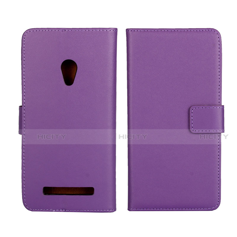 Handytasche Stand Schutzhülle Leder Hülle L01 für Asus Zenfone 5 Violett