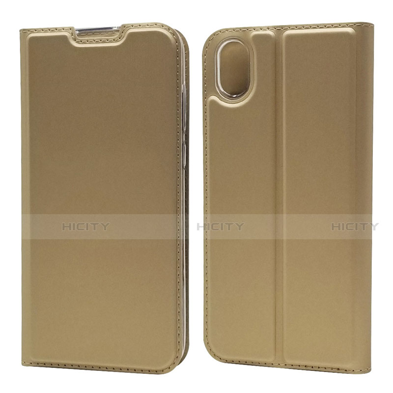 Handytasche Stand Schutzhülle Leder Hülle L01 für Huawei Enjoy 8S Gold