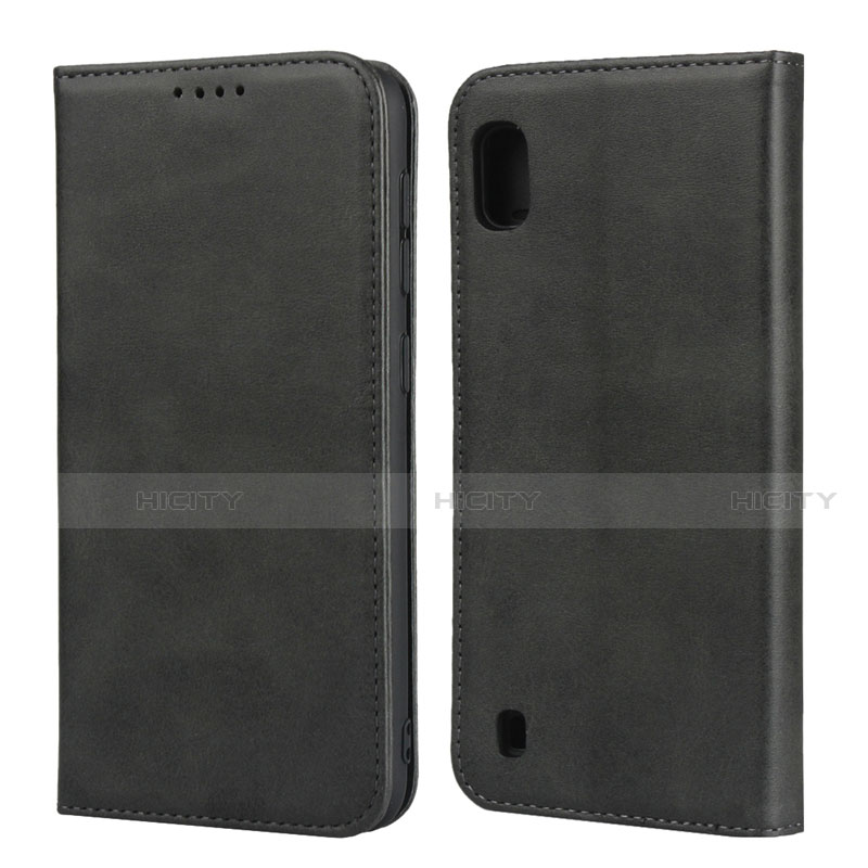 Handytasche Stand Schutzhülle Leder Hülle L01 für Samsung Galaxy A10 Schwarz Plus