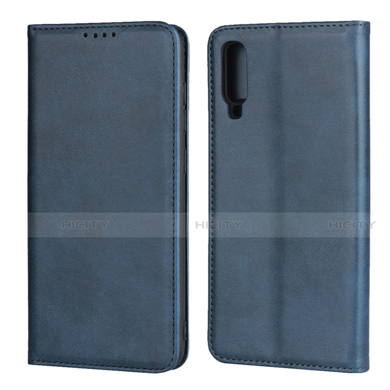 Handytasche Stand Schutzhülle Leder Hülle L01 für Samsung Galaxy A70 Blau