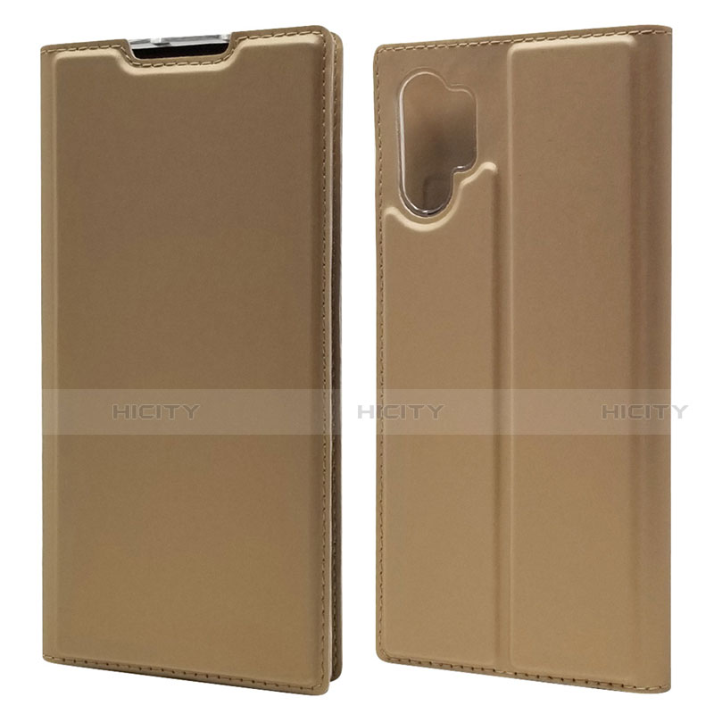 Handytasche Stand Schutzhülle Leder Hülle L01 für Samsung Galaxy Note 10 Plus 5G Gold