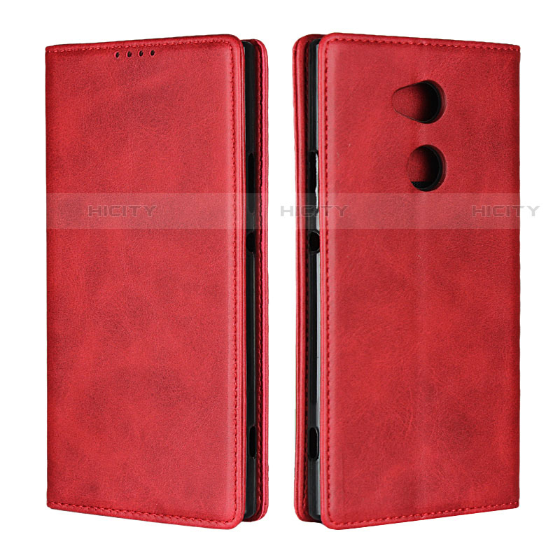 Handytasche Stand Schutzhülle Leder Hülle L01 für Sony Xperia XA2 Ultra Rot Plus