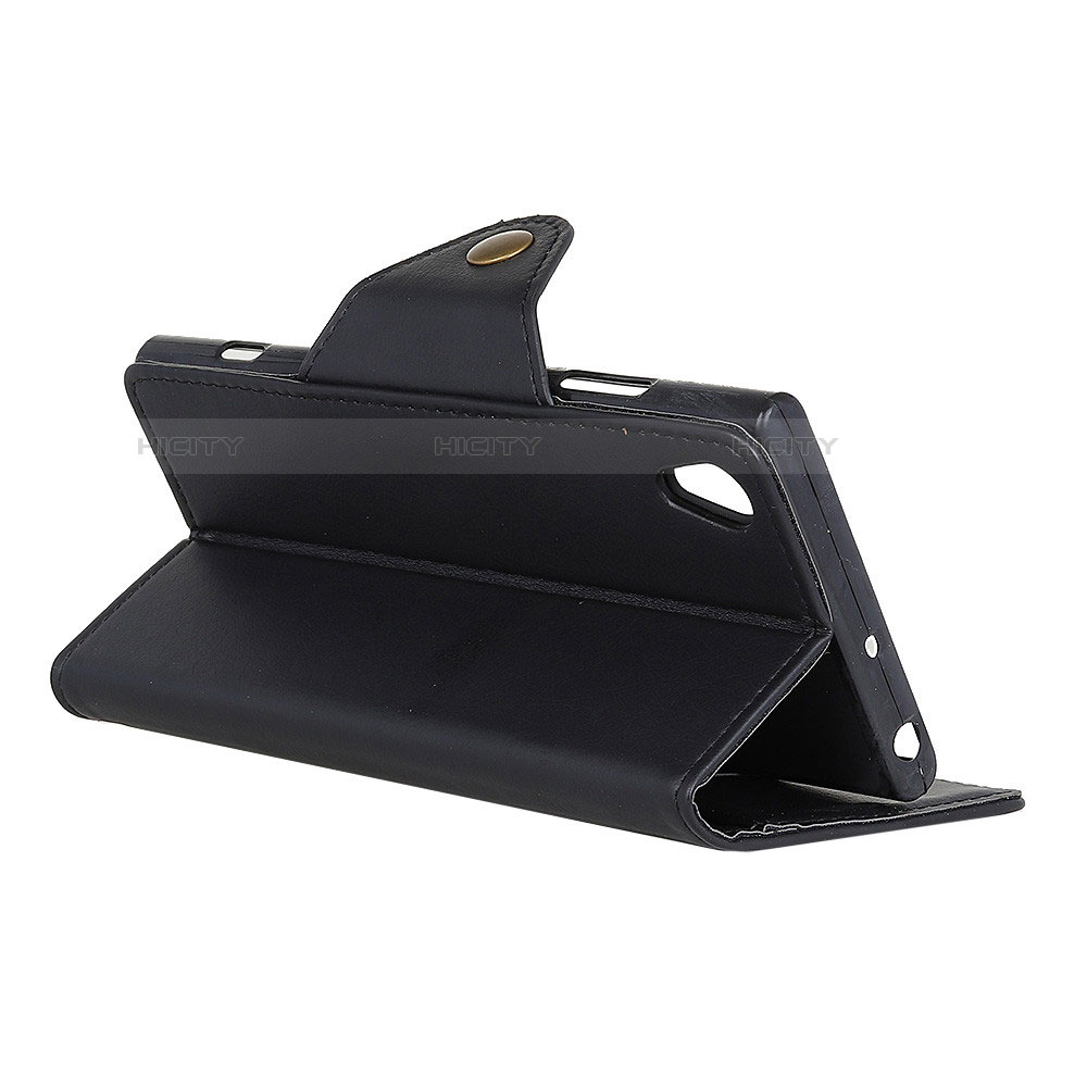 Handytasche Stand Schutzhülle Leder Hülle L02 für Asus ZenFone Live L1 ZA550KL groß