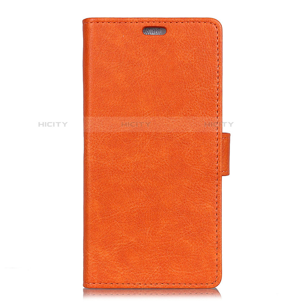 Handytasche Stand Schutzhülle Leder Hülle L05 für Asus Zenfone Max Plus M1 ZB570TL Orange Plus