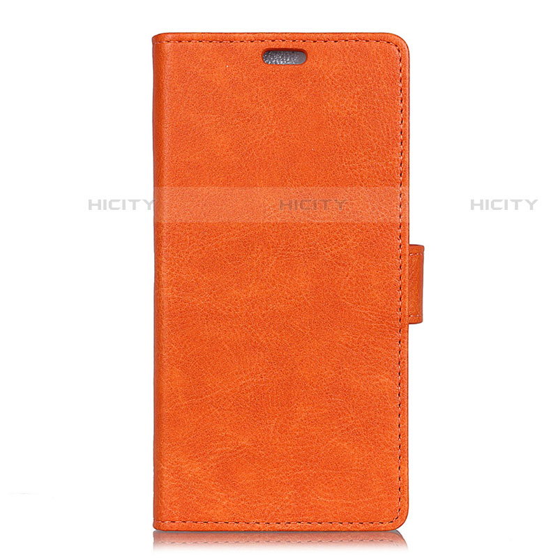 Handytasche Stand Schutzhülle Leder Hülle L08 für Asus Zenfone Max ZB555KL Orange Plus