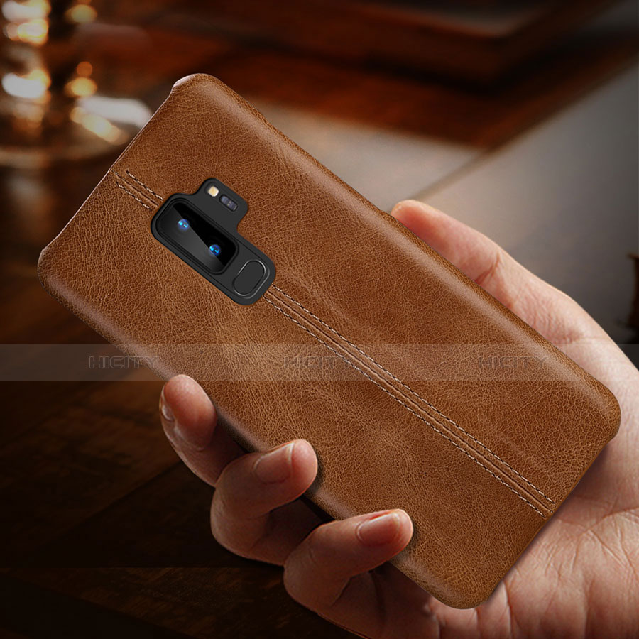 Handytasche Stand Schutzhülle Leder Hülle P03 für Samsung Galaxy S9 groß