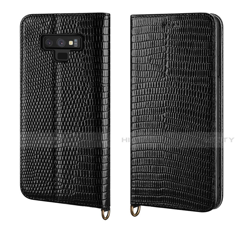 Handytasche Stand Schutzhülle Leder Hülle P04 für Samsung Galaxy Note 9 groß