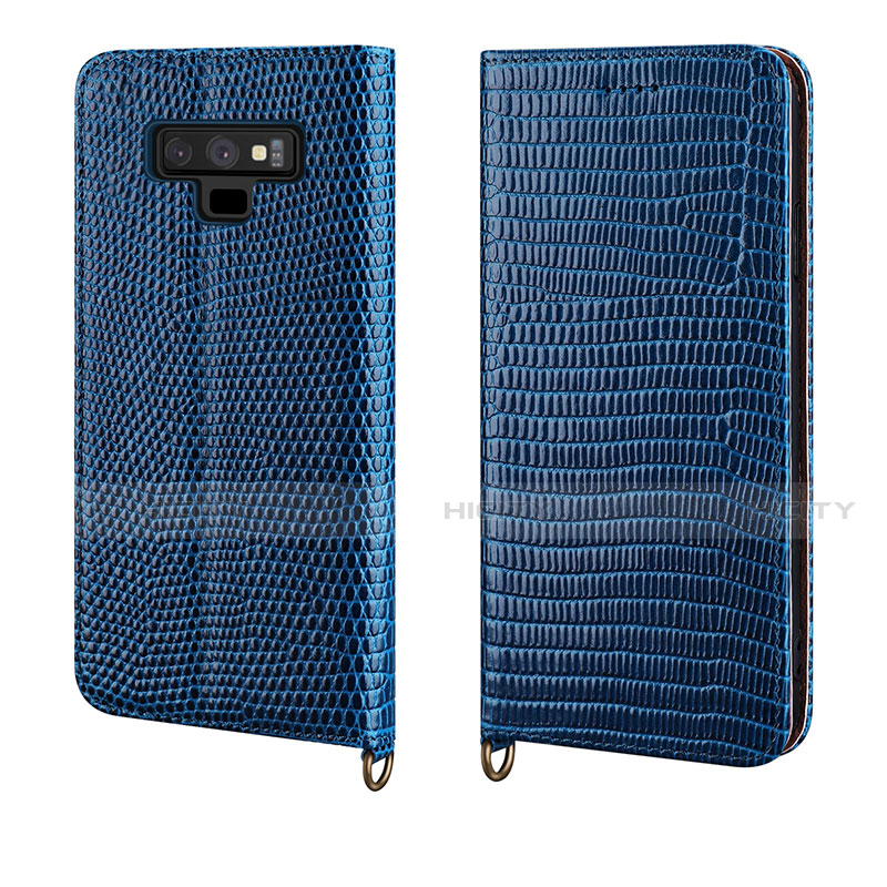 Handytasche Stand Schutzhülle Leder Hülle P04 für Samsung Galaxy Note 9 groß