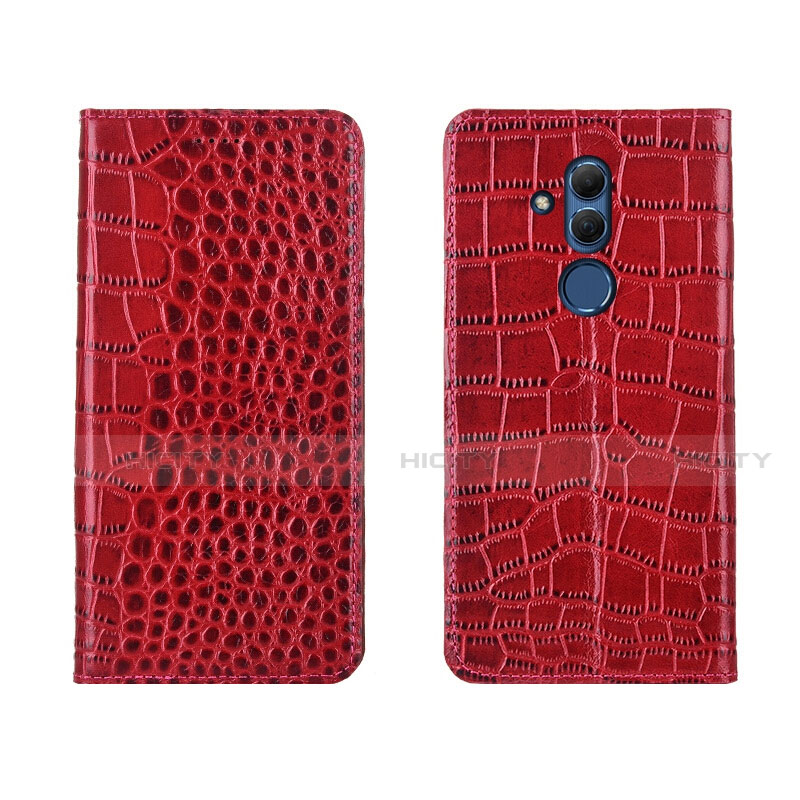 Handytasche Stand Schutzhülle Leder Hülle T04 für Huawei Mate 20 Lite Rot Plus