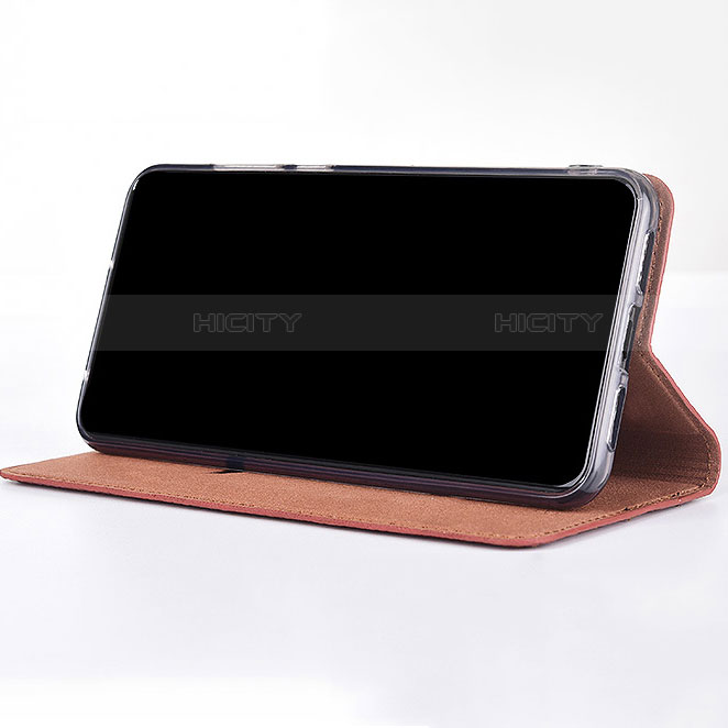 Handytasche Stand Schutzhülle Leder Hülle T06 für Samsung Galaxy A80 groß