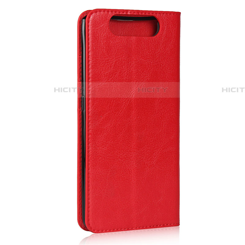 Handytasche Stand Schutzhülle Leder Hülle T07 für Samsung Galaxy A90 4G Rot Plus