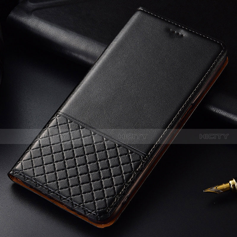 Handytasche Stand Schutzhülle Leder Hülle T09 für Huawei P30 Schwarz