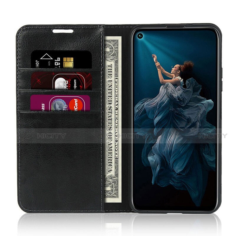 Handytasche Stand Schutzhülle Leder Hülle T18 für Huawei Nova 5T groß