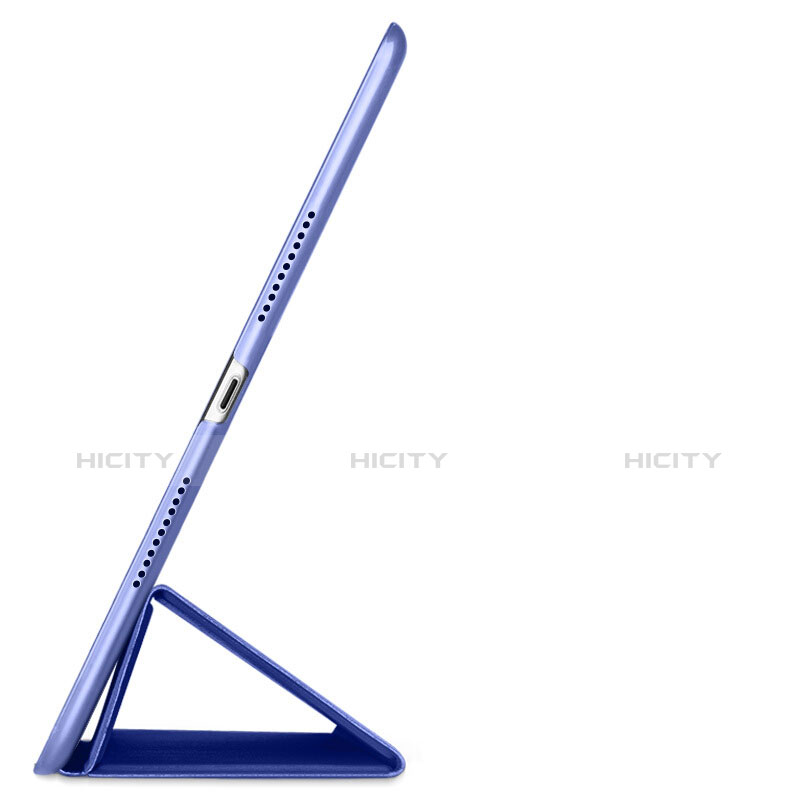 Handytasche Stand Schutzhülle Leder L01 für Apple iPad Air 3 Blau