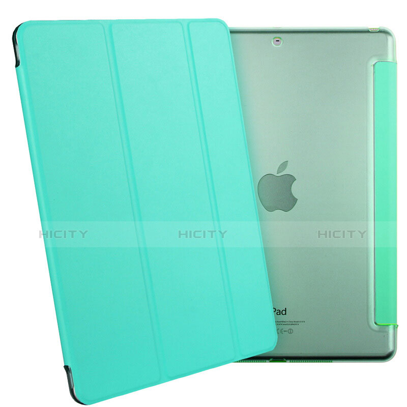 Handytasche Stand Schutzhülle Leder L01 für Apple iPad Air Grün