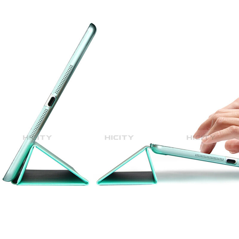 Handytasche Stand Schutzhülle Leder L01 für Apple iPad Air Grün