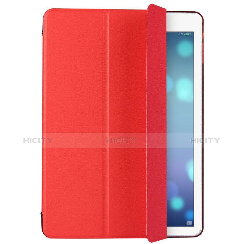 Handytasche Stand Schutzhülle Leder L01 für Apple iPad Air Rot groß