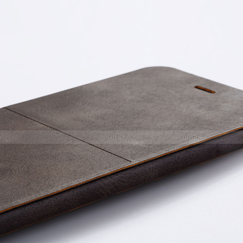 Handytasche Stand Schutzhülle Leder L01 für Apple iPhone 6 Plus Braun groß