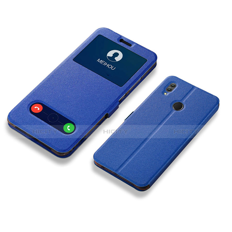 Handytasche Stand Schutzhülle Leder L01 für Huawei Honor 10 Lite Blau Plus