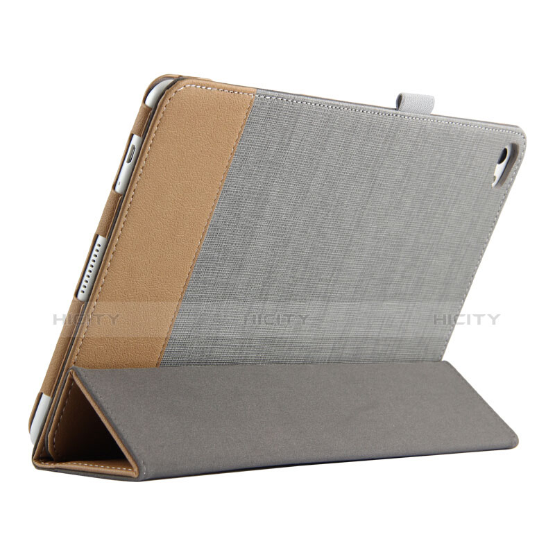 Handytasche Stand Schutzhülle Leder L01 für Huawei MediaPad M2 10.1 FDR-A03L FDR-A01W Grau