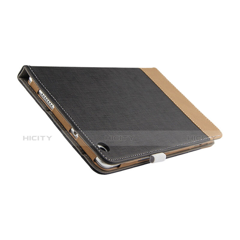 Handytasche Stand Schutzhülle Leder L01 für Huawei MediaPad M3 Lite 8.0 CPN-W09 CPN-AL00 Schwarz
