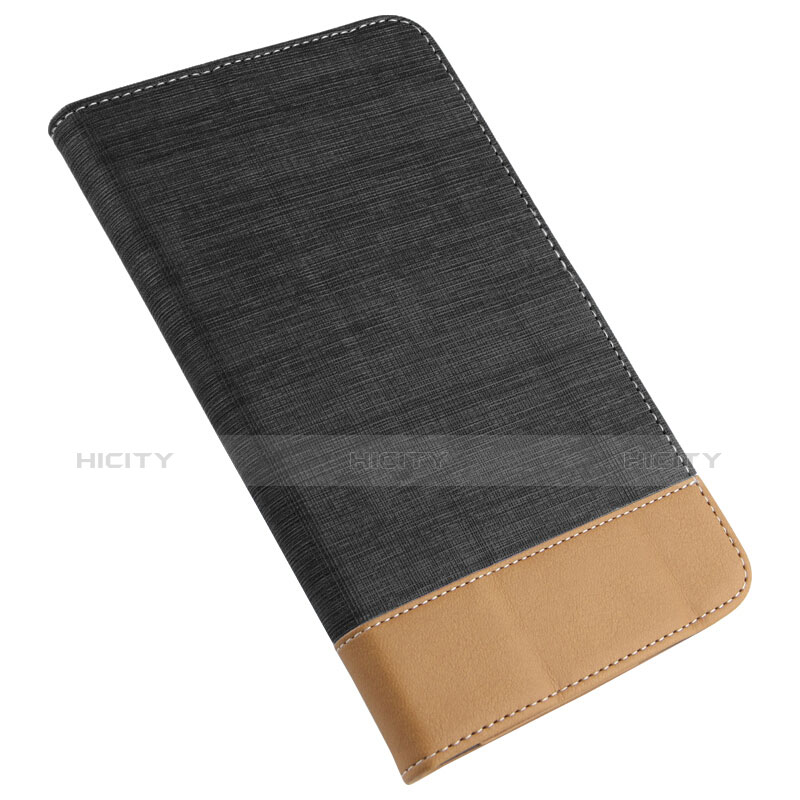 Handytasche Stand Schutzhülle Leder L01 für Huawei MediaPad T2 Pro 7.0 PLE-703L Schwarz groß