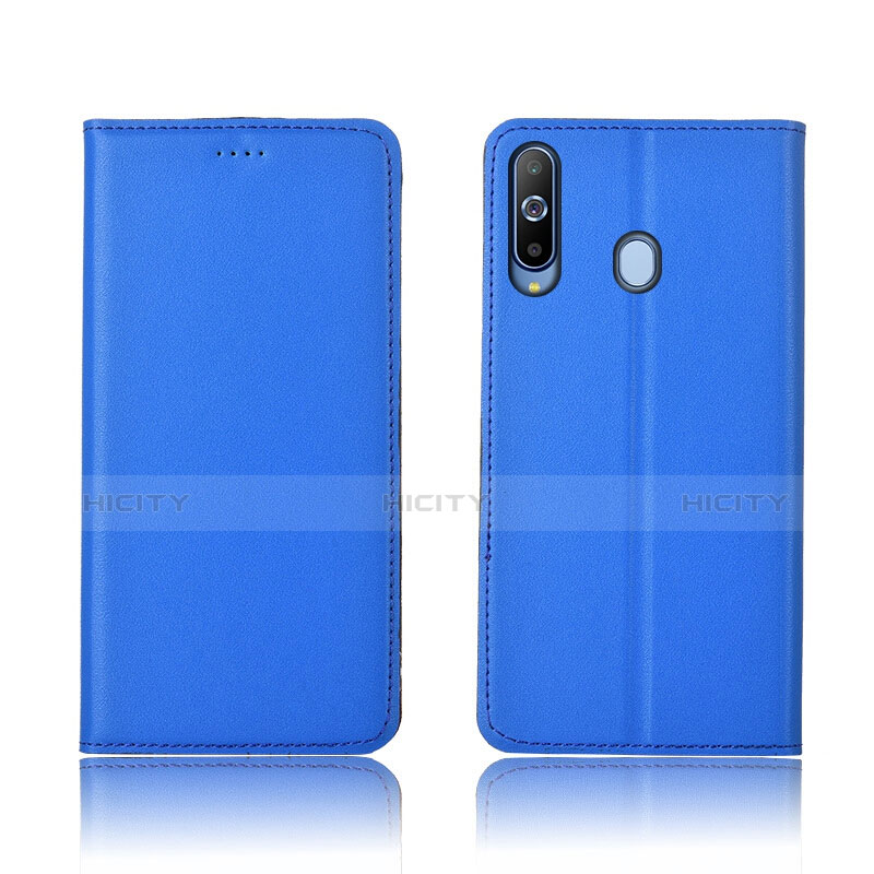 Handytasche Stand Schutzhülle Leder L01 für Samsung Galaxy A8s SM-G8870 Blau Plus