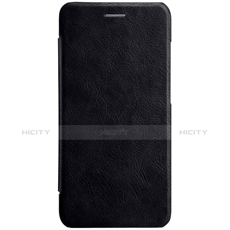 Handytasche Stand Schutzhülle Leder L01 für Xiaomi Mi 6 Schwarz groß