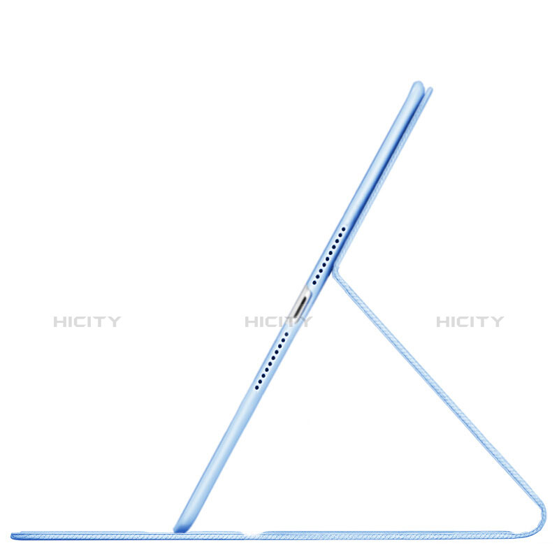 Handytasche Stand Schutzhülle Leder L02 für Apple iPad Mini 5 (2019) Hellblau groß