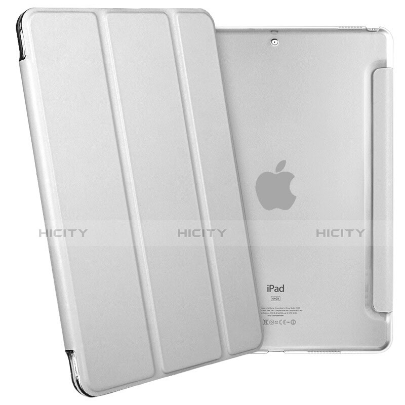 Handytasche Stand Schutzhülle Leder L02 für Apple iPad Pro 10.5 Weiß