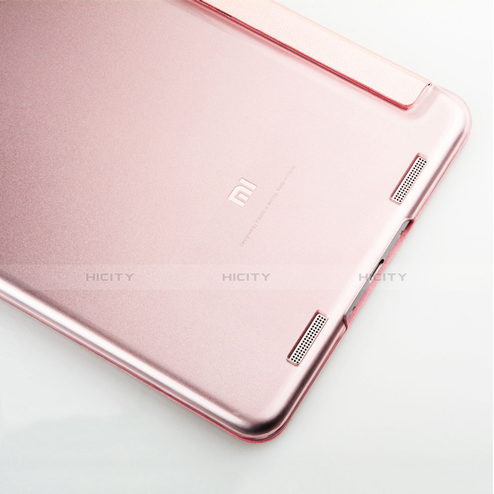 Handytasche Stand Schutzhülle Leder L02 für Xiaomi Mi Pad 2 Rosegold groß