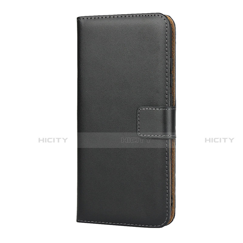 Handytasche Stand Schutzhülle Leder L04 für Xiaomi Redmi Note 7 Pro Schwarz groß