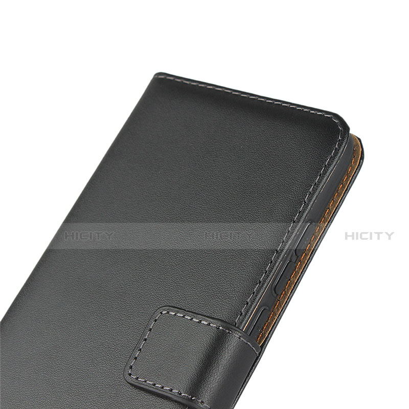 Handytasche Stand Schutzhülle Leder L04 für Xiaomi Redmi Note 7 Pro Schwarz groß