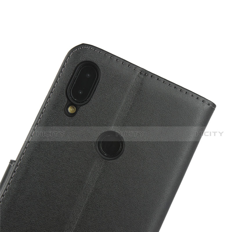 Handytasche Stand Schutzhülle Leder L04 für Xiaomi Redmi Note 7 Pro Schwarz