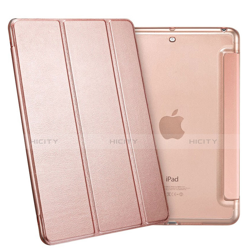 Handytasche Stand Schutzhülle Leder L05 für Apple iPad Mini Rosegold groß