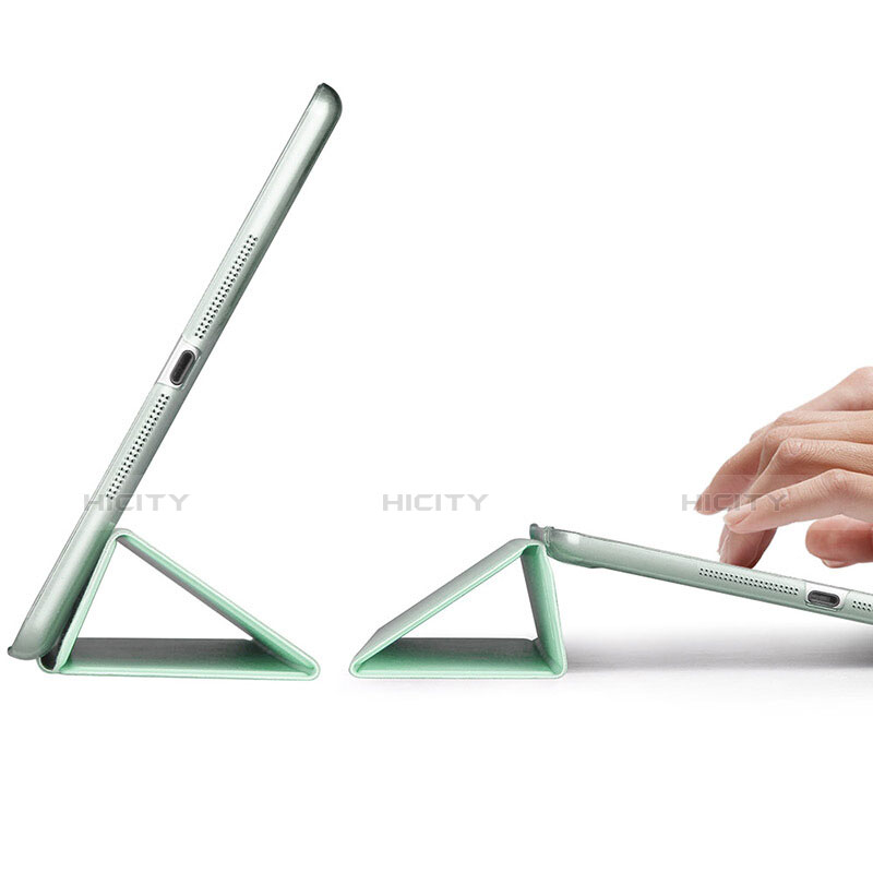 Handytasche Stand Schutzhülle Leder L06 für Apple iPad Mini 3 Grün