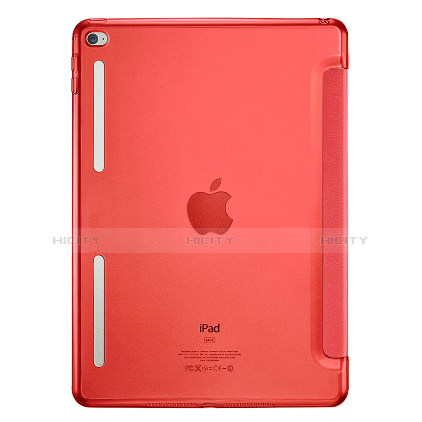 Handytasche Stand Schutzhülle Leder L06 für Apple iPad Mini 4 Rot groß
