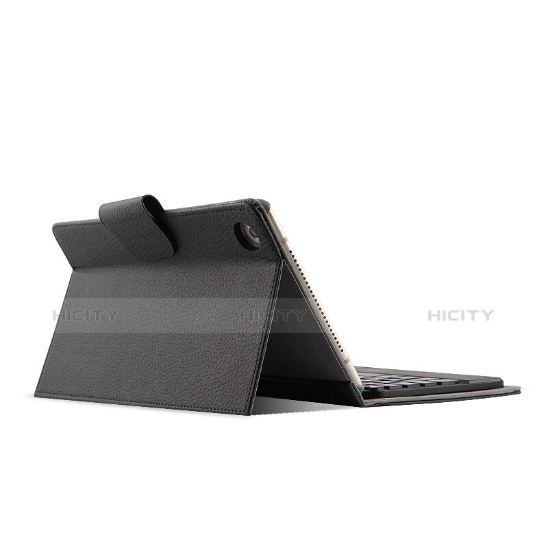 Handytasche Stand Schutzhülle Leder mit Tastatur für Huawei MediaPad M5 8.4 SHT-AL09 SHT-W09 Schwarz