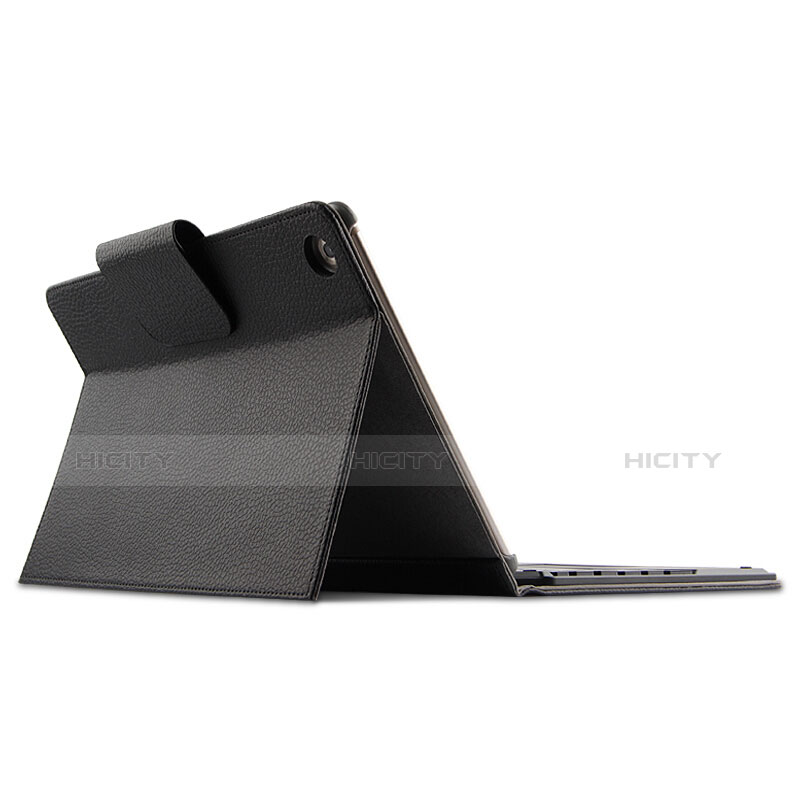 Handytasche Stand Schutzhülle Leder mit Tastatur für Huawei MediaPad M5 Pro 10.8 Schwarz groß